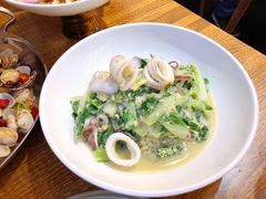 笔管鱼炒小白菜-必点海鲜·鲅鱼水饺(鞍山西道店)