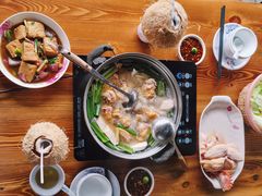 椰子鸡锅底-万兴启丰椰子文化园餐厅