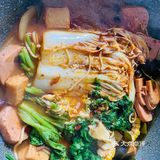 在家吃火锅的快乐！