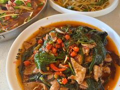 血皮菜炒猪肝-蛙兔鸡自贡风味·特色江湖菜(广都店)