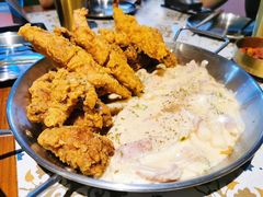 炸鸡配奶油年糕-HOTISLAND海鸡岛·韩国料理(江南西店)