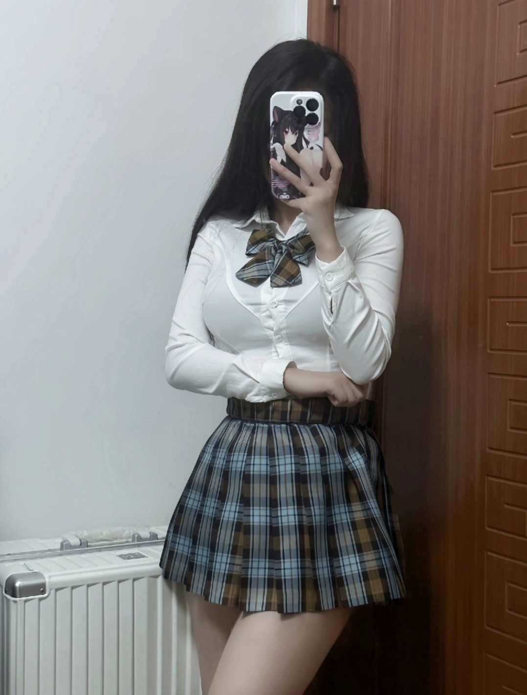 放学后的女生jk制服穿搭