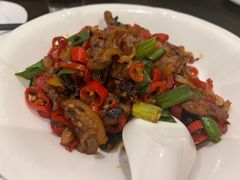 老干妈炒猪脚皮-湘肠香火锅店(团结湖店)