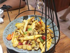 -东来菜馆•手抓海鲜家常菜•海鲜锅贴(鸽子窝店)