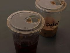 栀子花梨香拿铁-Seesaw Coffee(朝阳大悦城店)