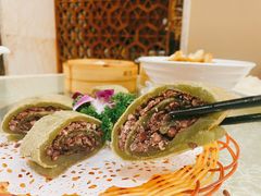 绿茶红豆薄撑-顺德人家食府(黄金广场店)