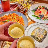 恭喜万象城拥有加菲猫同款千层意面…