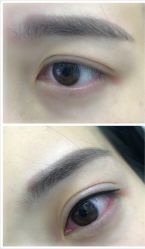 韩式半永久粉黛眉+美瞳线-平萍纹绣韩式半永久定妆