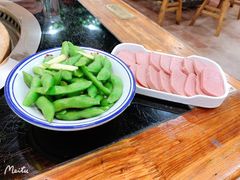 盐水毛豆-三里屯土灶炖公鸡地锅鸡(江东店)