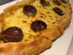 土耳其披萨-伊斯坦布尔土耳其清真咖啡餐厅