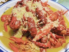 蒜泥小龙虾-淮城老友海鲜大咖龙虾烤吧(淮安店)