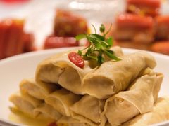 鸡汁荠菜百叶包-玫瑰厅上海菜(兴国路店)