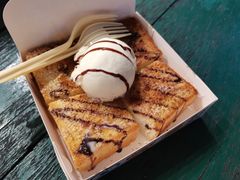 香草冰淇淋厚吐司-阿信厚吐司(曾厝垵店)