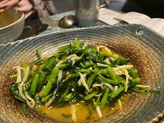 酸笋炒空心菜-浩海火燒雲傣家菜(静安芮欧店)