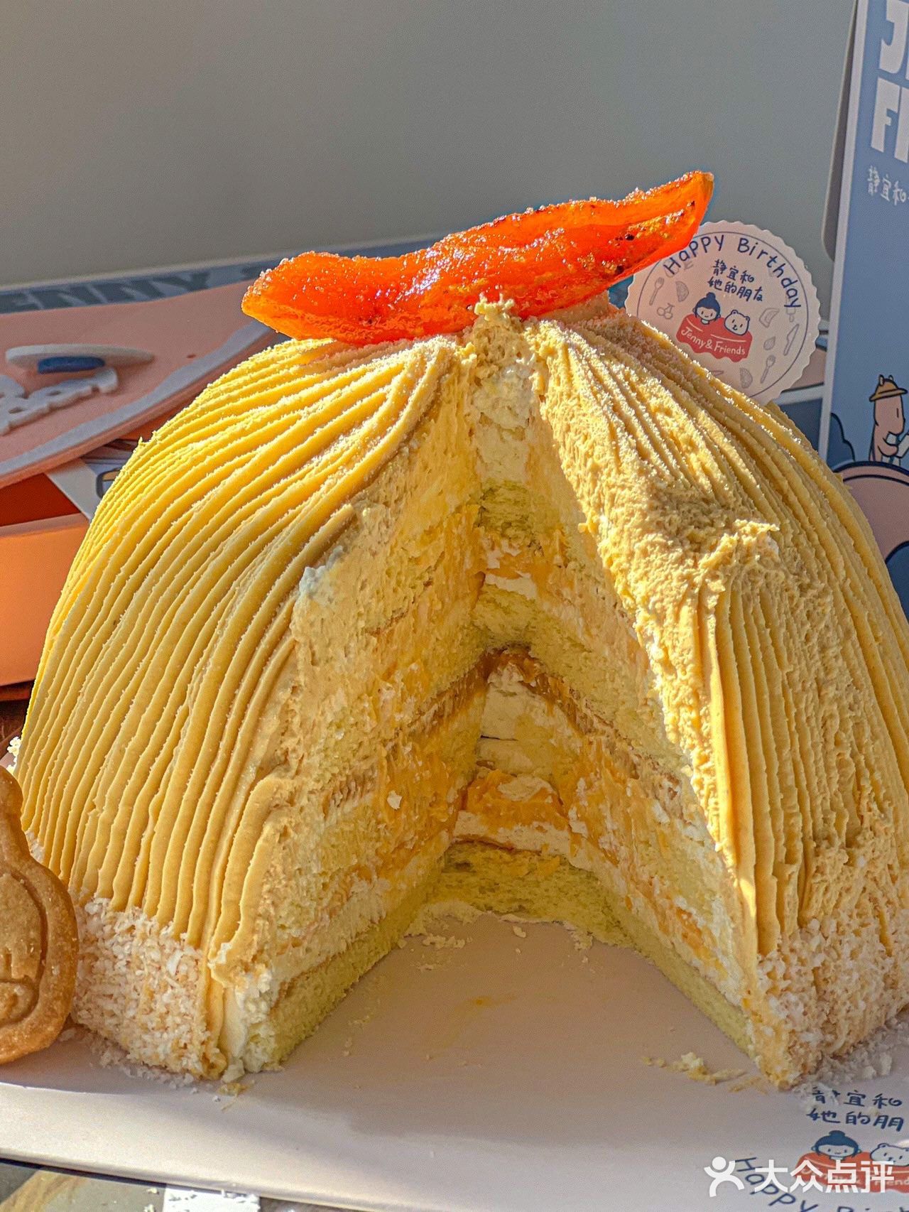 这块金沙红薯蛋糕也太秋天了吧！🍂