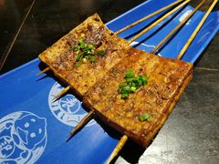烤水豆腐-老表记广西宵夜螺蛳鸭脚煲(西大店)