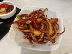 香煎鱿鱼须-万山楼海鲜酒家·二十三年老字号