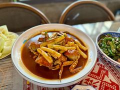 螃蟹炒年糕-水岸居湖景农家乐·阳澄湖大闸蟹