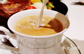 Elegant Milk Foam Coffee