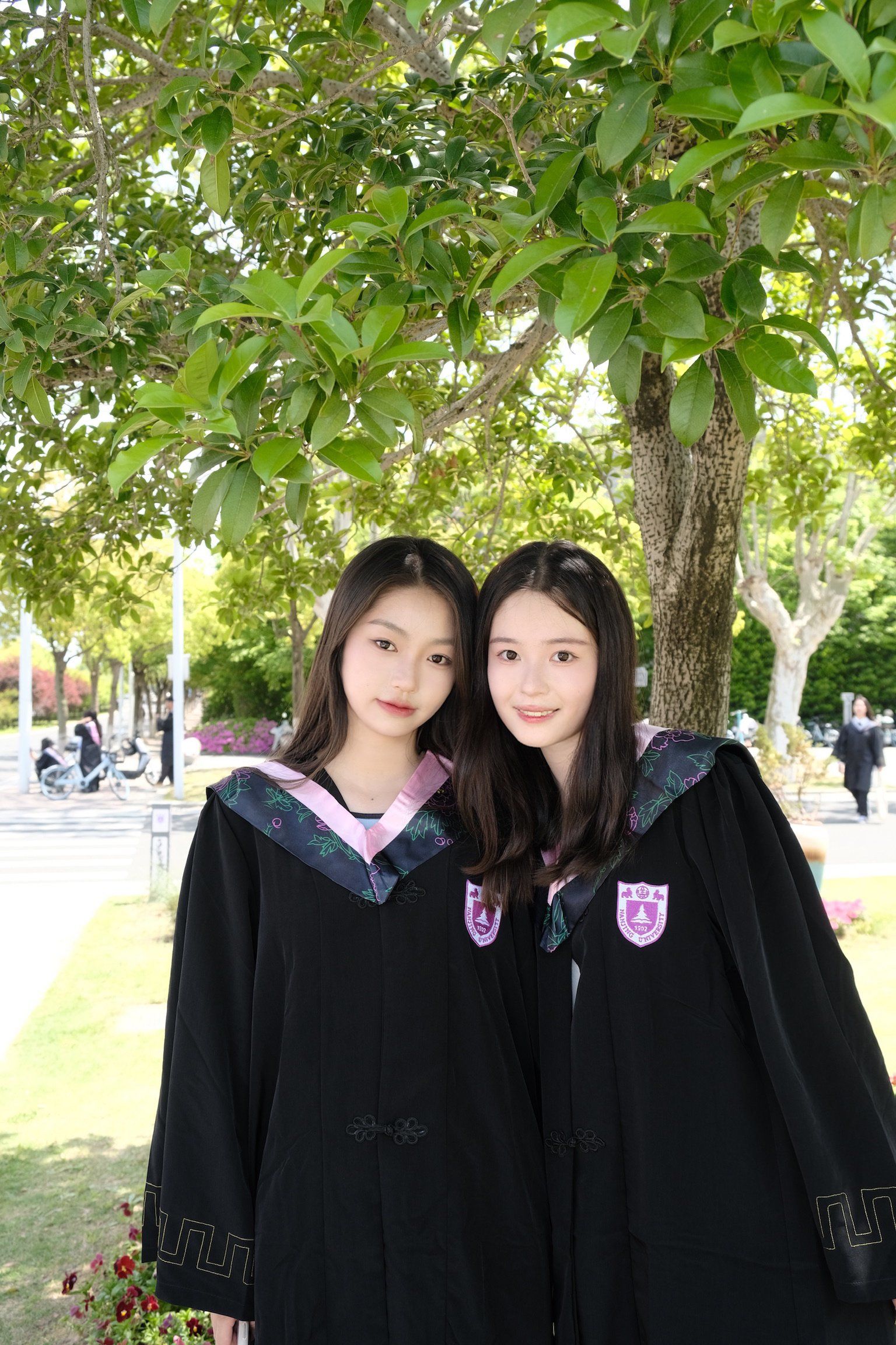 美女大学生毕业合照,美好的你们
