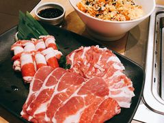 泡菜五花肉&nbsp;拌饭-新石器烤肉(南站店)