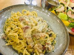 奶油培根意面-HELLO 27 意面·沙拉·帕尼尼