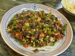 伊犁碎肉拌面-歹歹的加个面过油肉拌面