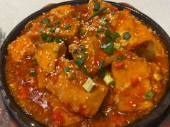 铁板包浆豆腐-兴蓉合川湘私房菜巫山烤鱼(人大店)
