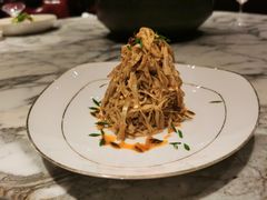 天目笋干炝双菇-湖滨28中餐厅·西湖宴·杭州君悦酒店