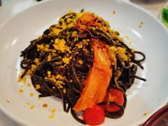 墨鱼汁海鲜香蒜意面-农畉LONFOOD(福田星河COCOPark店)