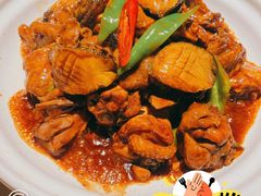 崂山菇炒鸡焖鲜鲍-KŌNG胶东小馆·酒馆(华熙店)