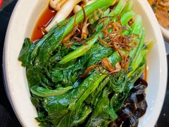 白灼菌菇菜心-新白鹿餐厅(虹桥南丰城店)