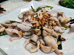 果仁炒生鱼片-禄源公·老莞诚饭店