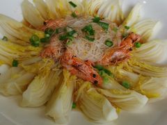 鲜虾蒸娃娃菜-老船夫婚宴婚庆会馆(延吉路店)