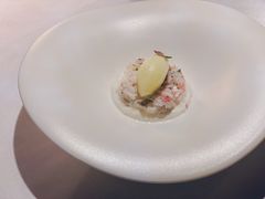 鱼师鱼青森苹果冰糕白芦笋奶泡-三嚥阁 La Villa Restaurant