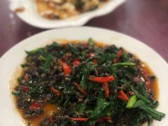 韭菜炒螺肉-老虎土菜馆·农家土菜