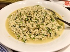 蛤蜊肉茼蒿烧豆腐-百花深处·老北京风味菜