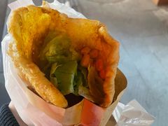 -小红车炸蛋葱油饼