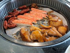 -绿岛港轩海鲜烤肉涮锅自助餐厅
