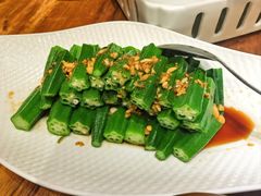 白灼黄秋葵-临家闽南菜(五店市店)
