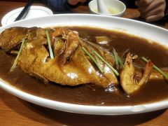 葱烧深海黄鱼-渔家风味·鲅鱼水饺·央视展播·海鲜天津菜(开发区店)