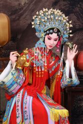 -后宫·古装汉服京剧儿童亲子全家福摄影