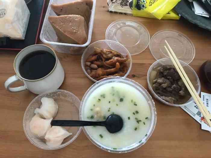 老潮汕特色豆浆铺(宝安店)-"点的外卖,因为要很早出门凌晨四点半就