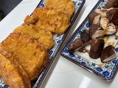 鸡蛋炸馒头片-大槐树烤肉馆