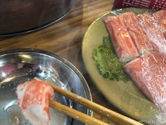 招牌生食蟹肉-东镇老火锅(长春路首店)