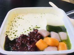 抹茶生乳かき氷-WONDER ICE 萬得冰田(建設路总店)
