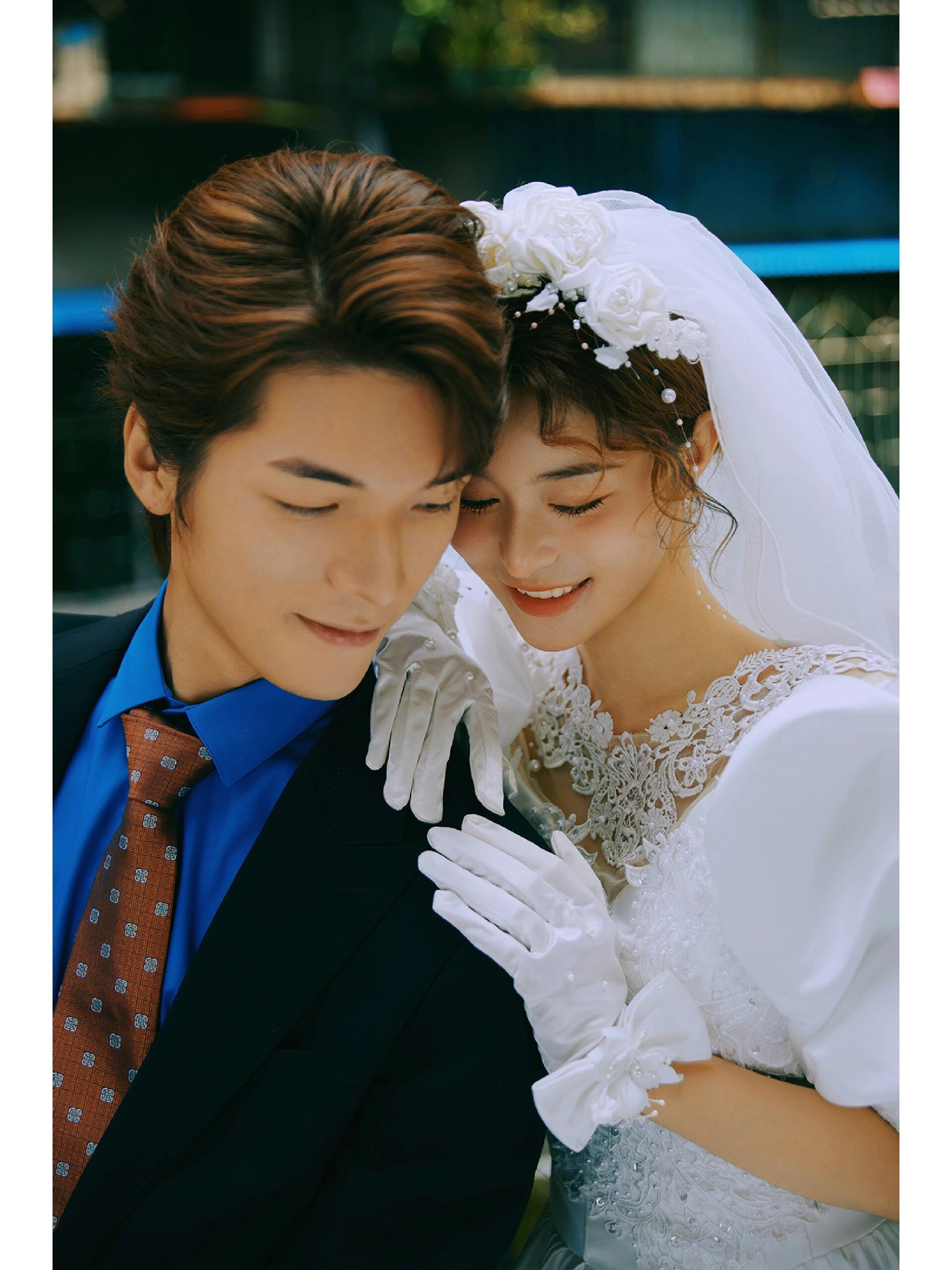 超出片的港风复古婚纱照75太好看了吧