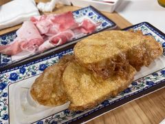 鸡蛋炸馒头片-大槐树烤肉馆