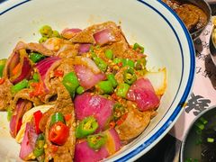 辣蓬蓬的猪肝拌面-毒蛇面馆(人民广场店)