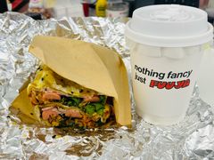 双蛋培根火腿肠煎饼-虎伢Fuuya!咖啡煎饼(陆家嘴波特营店)